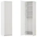 Шкаф распашной Байонна белый 60х232,2х54,5 с 4 полками и  штангой  ЛДСП белый